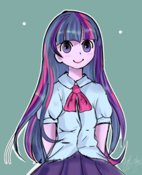 Size: 950x1175 | Tagged: safe, artist:whiskyice, twilight sparkle, equestria girls, g4, female, solo