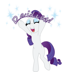 Size: 3208x3443 | Tagged: safe, artist:eagle1division, rarity, pony, unicorn, bipedal, excited, eyes closed, female, full body, happy, mare, open mouth, raised hoof, simple background, smiling, solo, sparkles, standing, standing on one leg, transparent background, vector