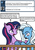 Size: 416x600 | Tagged: safe, artist:dekomaru, trixie, twilight sparkle, pony, unicorn, tumblr:ask twixie, g4, ask, bipedal, female, lesbian, ship:twixie, shipping, spanish, translation, tumblr