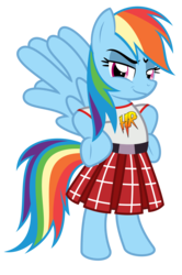 Size: 5800x8760 | Tagged: safe, artist:kuren247, rainbow dash, pony, g4, absurd resolution, badass, bipedal, faic, hooves on hips, kilt, rainbow dash always dresses in style, rowdy roddy piper, show accurate, simple background, smug, smugdash, sports, standing, transparent background, tribute, vector, wrestling, wwe