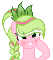 Size: 944x1052 | Tagged: safe, artist:101xsplattyx101, oc, oc only, earth pony, pony, blushing, bust, female, mare, portrait, simple background, solo, transparent background