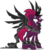Size: 5000x5700 | Tagged: safe, artist:orin331, pony of shadows, tempest shadow, alicorn, pony, g4, my little pony: the movie, absurd resolution, angry, bad end, blank flank, dark magic, darkness, eye scar, female, female possessed by male, fusion, glowing eyes, glowing scar, hatred, horn, magic, mare, possessed, scar, simple background, solo, spread wings, tempest gets her horn back, tempest gets her wings back, transparent background, wings