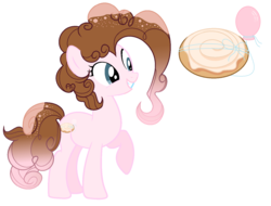 Size: 1508x1144 | Tagged: safe, artist:crystalhearts123yt, oc, oc only, oc:cinnamon sugar rush, earth pony, pony, female, mare, offspring, parent:cheese sandwich, parent:pinkie pie, parents:cheesepie, solo