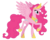 Size: 3750x3000 | Tagged: safe, artist:askometa, gameloft, idw, pinkie pie, alicorn, pony, g4, spoiler:comic, spoiler:comic57, alicornified, concave belly, female, high res, idw showified, mare, pinkiecorn, princess of chaos, race swap, raised hoof, simple background, slender, solo, thin, transparent background, vector, xk-class end-of-the-world scenario