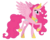 Size: 3750x3000 | Tagged: safe, artist:askometa, gameloft, idw, pinkie pie, alicorn, pony, friendship is magic #57, g4, my little pony: friendship is magic (idw), spoiler:comic, alicornified, female, high res, idw showified, mare, pinkiecorn, princess of chaos, race swap, raised hoof, simple background, solo, transparent background, vector, xk-class end-of-the-world scenario