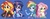 Size: 1015x390 | Tagged: safe, editor:php77, fluttershy, rainbow dash, sunset shimmer, twilight sparkle, equestria girls, g4