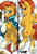 Size: 1024x1516 | Tagged: safe, artist:lostinthetrees, sunburst, pony, unicorn, g4, blushing, body pillow, body pillow design, book, burstbutt, butt, cape, clothes, dock, glasses, male, plot, quill, solo, stupid sexy sunburst, underhoof