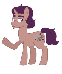 Size: 1024x1229 | Tagged: safe, artist:ashidaii, oc, oc only, oc:bolster spark, pony, unicorn, male, simple background, solo, stallion, transparent background