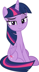 Size: 5396x9790 | Tagged: safe, artist:jhayarr23, twilight sparkle, alicorn, pony, g4, horse play, absurd resolution, female, looking at you, mare, raised eyebrow, simple background, sitting, smug, smuglight sparkle, solo, transparent background, twilight sparkle (alicorn), vector