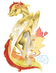 Size: 1899x2480 | Tagged: safe, artist:oneiria-fylakas, oc, oc only, oc:flamespark, pegasus, pony, male, simple background, solo, stallion, transparent background, two toned wings