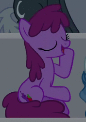 Size: 328x464 | Tagged: safe, screencap, berry punch, berryshine, dark moon, fancypants, graphite, pony, g4, horse play, animated, berrybetes, cropped, cute, no sound, solo focus, webm