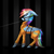 Size: 3000x3000 | Tagged: safe, artist:charliegray99, rainbow dash, pegasus, pony, g4, bound wings, bridle, chains, clothes, commission, commissioner:rainbowdash69, cuffs, female, gritted teeth, high res, jail, jumpsuit, never doubt rainbowdash69's involvement, prison, prison outfit, prisoner, prisoner rd, sad, shackles, solo, tack