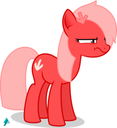 Size: 2000x2179 | Tagged: safe, artist:arifproject, oc, oc only, oc:downvote, pony, derpibooru, g4, derpibooru ponified, grumpy, hair over one eye, high res, meta, ponified, simple background, solo, transparent background, vector