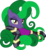 Size: 1706x1874 | Tagged: safe, artist:badumsquish, derpibooru exclusive, mane-iac, pony, villains of equestria collab, g4, .svg available, bedroom eyes, clothes, cute, female, jumpsuit, looking at you, lounging, maneadorable, on side, prehensile mane, prone, show accurate, simple background, smiling, solo, svg, transparent background, vector