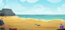 Size: 960x440 | Tagged: safe, equestria girls, g4, my little pony equestria girls: better together, official, background, beach, equestria girls logo, partly cloudy