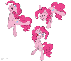 Size: 3500x3000 | Tagged: safe, artist:theartistsora, pinkie pie, g4, cute, dancing, high res, sketch