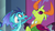 Size: 1280x720 | Tagged: safe, screencap, princess ember, thorax, changedling, changeling, dragon, g4, my little pony: friendship is magic, school daze, accusation, changeling king, duo, king thorax, lip bite, pointing, scared, suspect, threatening