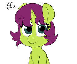 Size: 6000x5000 | Tagged: safe, artist:sunlightgryphon, oc, oc only, oc:apparently shovel, pony, unicorn, absurd resolution, bust, female, looking at you, mare, simple background, solo, white background