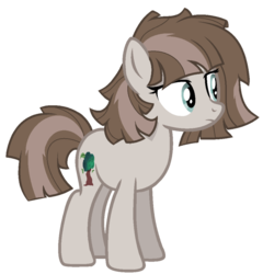 Size: 900x937 | Tagged: safe, artist:xmelodyskyx, oc, oc only, oc:tree rock, earth pony, pony, female, mare, offspring, parent:maud pie, parent:mud briar, parents:maudbriar, simple background, solo, transparent background