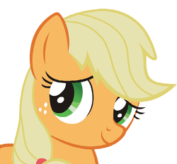 Size: 1001x924 | Tagged: artist needed, safe, applejack, g4, female, simple background, solo, white background