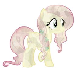 Size: 414x392 | Tagged: artist needed, safe, fluttershy, crystal pony, pony, g4, crystallized, female, simple background, solo, transparent background