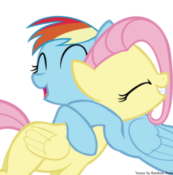 Size: 1015x1024 | Tagged: artist needed, safe, fluttershy, rainbow dash, g4, simple background, transparent background, vector