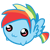 Size: 50x50 | Tagged: safe, artist:icedroplet, rainbow dash, pony, g4, blitzabetes, chubbie, cute, rainbow blitz, rule 63, rule63betes, simple background, solo, transparent background