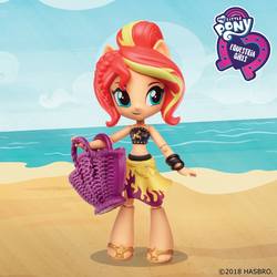 Size: 960x960 | Tagged: safe, sunset shimmer, equestria girls, g4, my little pony equestria girls: better together, official, clothes, doll, equestria girls logo, equestria girls minis, female, solo, swimsuit, toy