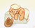 Size: 1000x800 | Tagged: safe, artist:yakoshi, applejack, earth pony, pony, g4, applejack's hat, cowboy hat, cute, eyes closed, female, floppy ears, gradient background, happy, hat, hay, hay bale, jackabetes, mare, sleeping, smiling, solo