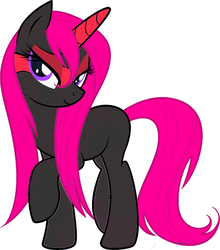 Size: 1406x1600 | Tagged: artist needed, safe, oc, oc only, oc:sly, pony, red and black oc, solo