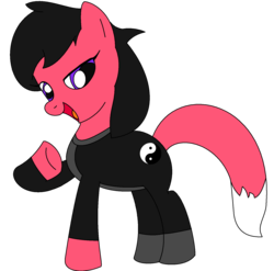 Size: 1600x1581 | Tagged: artist needed, safe, oc, oc only, oc:sly, earth pony, fox, fox pony, hybrid, original species, pony, fox tail, simple background, solo, transparent background