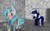 Size: 1280x800 | Tagged: safe, artist:elisdoominika, oc, oc only, oc:cosmia nebula, oc:sweet elis, earth pony, pony, castle, clothes, glass, minecraft, shocked, vandalism