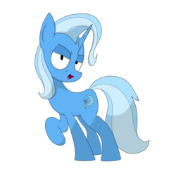 Size: 1980x1980 | Tagged: safe, artist:moonatik, trixie, pony, g4, female, looking at you, raised hoof, simple background, solo, transparent background