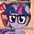 Size: 225x225 | Tagged: safe, edit, edited screencap, screencap, twilight sparkle, pony, g4, female, glasses, image macro, meme, solo