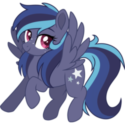 Size: 2048x2048 | Tagged: safe, artist:cinnamontee, oc, oc only, oc:star chaser, pegasus, pony, female, high res, mare, simple background, solo, transparent background