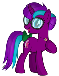Size: 2970x3800 | Tagged: safe, artist:a4r91n, oc, oc only, oc:starnight, pony, unicorn, bow, glasses, hair bun, high res, hoof on chest, jewelry, looking at you, necklace, simple background, solo, tail bow, transparent background, vector