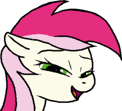 Size: 672x613 | Tagged: safe, artist:paintanon, roseluck, pony, g4, female, smug, solo