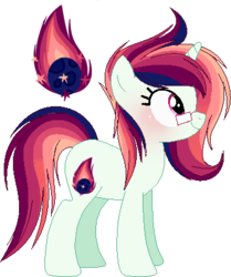Size: 353x422 | Tagged: safe, artist:6-fingers-lover, oc, oc only, oc:fireball, pony, unicorn, base used, female, glasses, magical lesbian spawn, mare, offspring, parent:rainbow dash, parent:twilight sparkle, parents:twidash, simple background, solo, transparent background