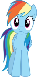 Size: 3630x7414 | Tagged: safe, artist:dusk2k, rainbow dash, pony, g4, twilight's kingdom, .svg available, female, looking at you, simple background, solo, transparent background, vector