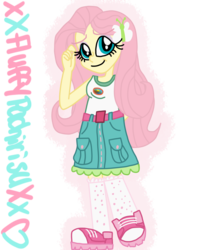 Size: 1024x1229 | Tagged: safe, artist:xxfluffypachirisuxx, fluttershy, equestria girls, g4, my little pony equestria girls: legend of everfree, clothes, female, simple background, solo, transparent background