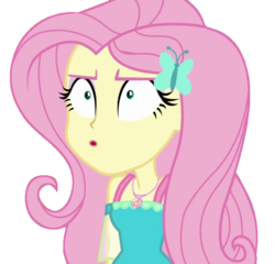 Size: 749x720 | Tagged: safe, artist:marcoequestrian98, edit, edited screencap, screencap, fluttershy, equestria girls, fluttershy's butterflies, fluttershy's butterflies: rainbow dash, g4, my little pony equestria girls: better together, :o, annoyed, background removed, choose rainbow dash, clothes, cyoa, female, geode of fauna, magical geodes, not a vector, open mouth, shrunken pupils, simple background, solo, transparent background