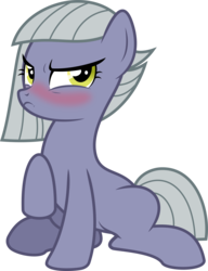 Size: 5074x6607 | Tagged: safe, artist:jhayarr23, limestone pie, pony, g4, the maud couple, absurd resolution, blushing, female, limetsun pie, mare, simple background, solo, transparent background, tsundere, vector