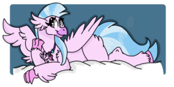 Size: 2000x1000 | Tagged: safe, artist:blazesentry, silverstream, classical hippogriff, hippogriff, g4, school daze, commission, female, simple background, solo