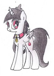 Size: 432x604 | Tagged: safe, artist:pony-paint, oc, oc only, alicorn, pony, alicorn oc, crown, female, jewelry, mare, regalia, simple background, solo, traditional art, white background