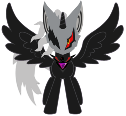 Size: 929x860 | Tagged: safe, artist:venjix5, alicorn, pony, alicornified, infinite (character), ponified, race swap, simple background, solo, sonic forces, sonic the hedgehog, sonic the hedgehog (series), transparent background