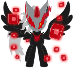 Size: 929x860 | Tagged: safe, artist:venjix5, alicorn, pony, alicornified, infinite (character), magic, ponified, race swap, simple background, solo, sonic forces, sonic the hedgehog, sonic the hedgehog (series), transparent background