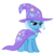 Size: 796x800 | Tagged: safe, artist:durpy, trixie, pony, g4, female, hat, looking at you, simple background, smiling, smirk, solo, transparent background