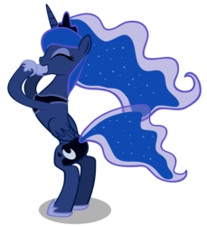 Size: 5500x6000 | Tagged: safe, artist:cencerberon, artist:evil-dec0y, princess luna, alicorn, pony, g4, absurd resolution, bipedal, butt, female, mare, plot, screaming, show accurate, simple background, solo, transparent background, yelling