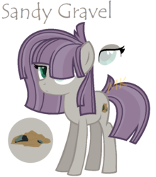 Size: 720x818 | Tagged: safe, artist:flamingflare123, oc, oc only, oc:sandy gravel, earth pony, pony, female, offspring, parent:maud pie, parent:mud briar, parents:maudbriar, simple background, solo, teenager, transparent background