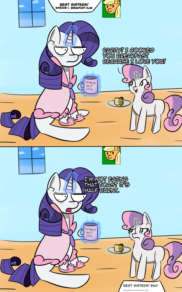 #1701530 - safe, artist:artiks, applejack, rarity, sweetie belle, g4, 2 ...